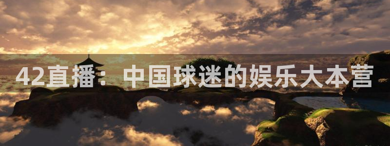 球神直播网：42直播：中国球迷的娱乐大本营