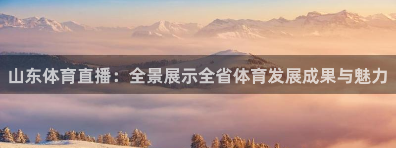 球神直播网免费直播在线观看：山东体育直播：全景展示全省体育发展成果与魅力